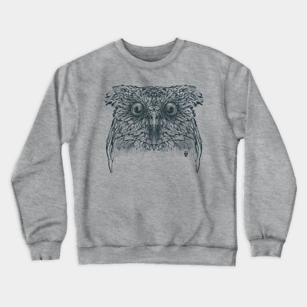 Owl Crewneck Sweatshirt by fakeface